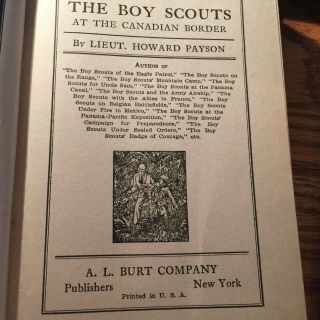 Scout Fiction Tom Slade Boy Scout & The Boy Scouts at the Canadian Border - Rare 3