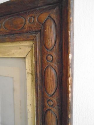 VICTORIAN CARVED WOOD PICTURE FRAME 8