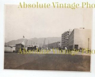 Old Hongkong Photograph Wan Chai Waterfront Hong Kong Vintage 1930s