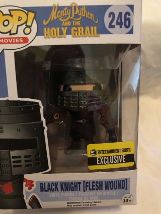 FUNKO POP Monty Python & the Holy Grail BLACK KNIGHT 246 EE EXCLUSIVE Figure 2