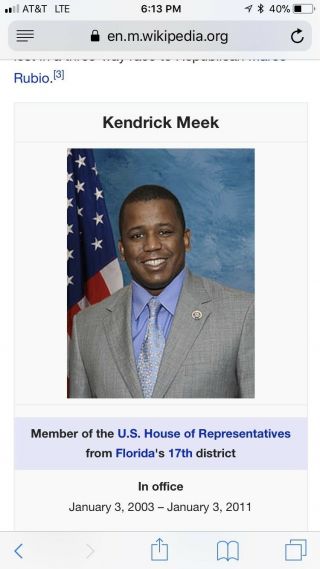 Kendrick Meek US House of Representatives Signature Cuff Links Florida 3