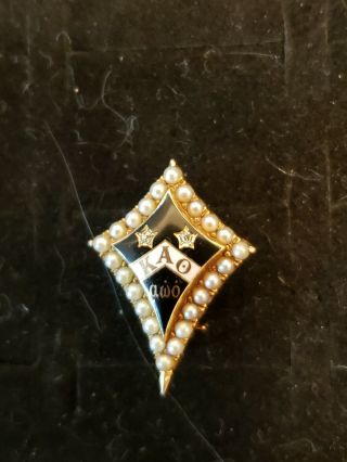 Vintage Kappa Alpha Theta Badge - Chi Chapter - 10k - 3.  59 Grams - Ships