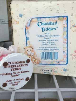 Cherished Teddies Holding on to Someone Special Rare 3
