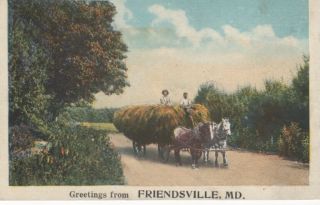 Maryland Friendsville " Greetings From " Ca 20s