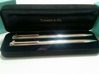 Tiffany & Co.  T - Clip Ballpoint Pen And Mechanical Pencil Set