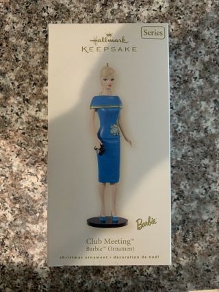 Hallmark Keepsake Barbie " Club Meeting " Ornament 2007