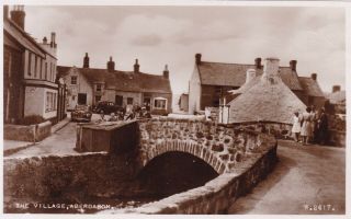 Aberdaron - The Village With Old Cars & People - Real Photo By Valentine 