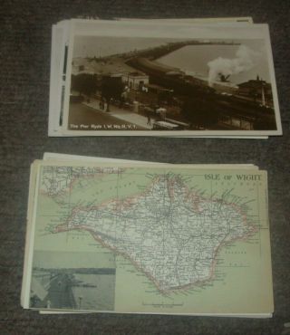 35 X 1899 - 1940,  s ISLE OF WIGHT POSTCARDS RYDE YARMOUTH COWES PUCKPOOL 5