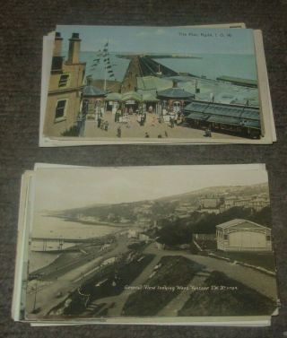 35 X 1899 - 1940,  s ISLE OF WIGHT POSTCARDS RYDE YARMOUTH COWES PUCKPOOL 8
