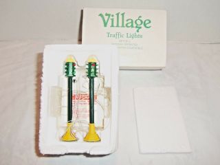 Dept.  56 Village Traffic Lights,  Set Of 2