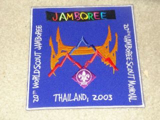 Boy Scout 2003 Thailand Official Participant Bl 20th World Jamboree Jacket Patch
