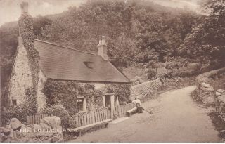 Aber - The Cottage With Lady Posing 1915