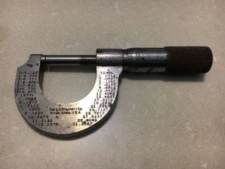 Vintage L.  S.  Starrett Co.  Micrometer Tool Machinists