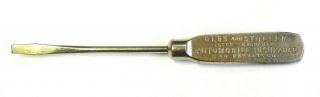 1920s Olds & Stoller Insurance Advertising Screwdriver,  S.  F. ,  Ca –