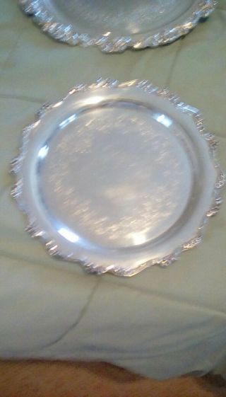 2 Webster Wilcox - Silver Plate Trays 2
