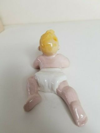 Very Rare Crawling Baby Vintage Florence Ceramics Figurine Pasadena 6