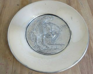 Washington Frederic Remington Sterling Silver Plate The Rattlesnake 1972