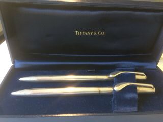 Authentic Tiffany & Co Company Sterling Silver Pen And Pencil Set - Peretti