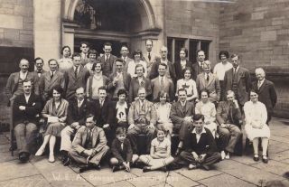 Bangor - W.  E.  A.  (economics) 1930 Group Photo - Real Photo