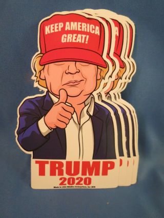 Of 10 Diecut Trump Keep America Great Red Hat 2020 Stickers Gop Us
