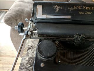 Antique 1930 ' s L C Smith & Corona Speed 14 Typewriter 4