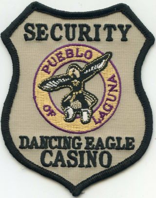 Pueblo Of Laguna Mexico Nm Dancing Eagle Casino Tribal Security Police Patch