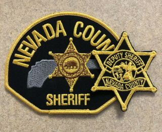 Nevada County Ca Sheriff Patch Set