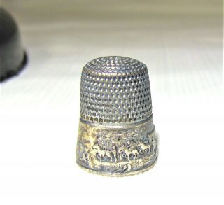 1904 - - St.  Louis Worlds Fair - - Louisiana Purchase - - Sterling Silver Thimble