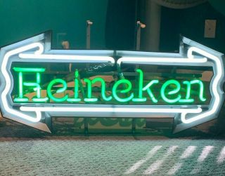 Heineken Beer Neon Light Sign 29 " Long X " 14.  5 Tall - Indoor Bar Light