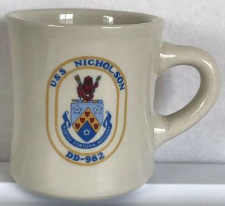 Uss Nicholson Dd - 982 Stoneware Coffee Tea Mug