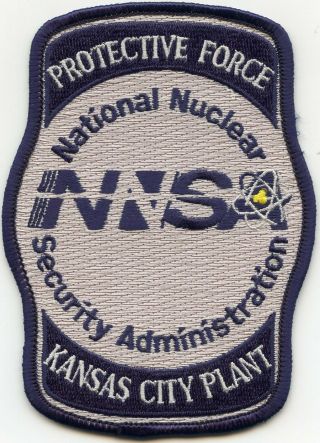 Kansas City Missouri Mo Nnsa Nuclear Doe Department Of Energy Police Patch