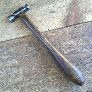 Vintage JEWELLERS BALL PEIN HAMMER Old Antique BULBOUS HANDLE Hand Tool 385 3