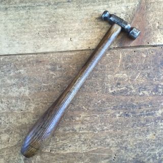 Vintage JEWELLERS BALL PEIN HAMMER Old Antique BULBOUS HANDLE Hand Tool 385 4