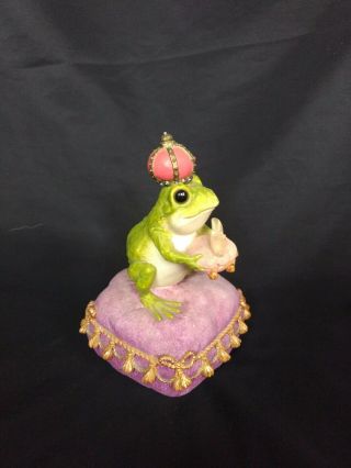 FROG PRINCE Musical Box San Francisco Music Box Co.  Some Day My Prince Will Come 3