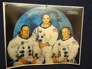 Apollo 11 Moon Landing - Photo Aldrin,  Armstrong,  Collins Autograph - 20 X 16