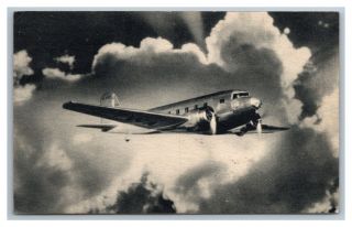 Aviation Transcontinental & Western Airlines Dc - 3 1934 To P.  J.  Madden Of Detroit