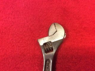 Vintage J H Williams & Co.  Superjustable 4 - in.  Adjustable Wrench.  Made in USA. 3
