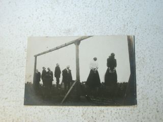 Four RPPC Postcards Public Execution Hangings WWI ? 3
