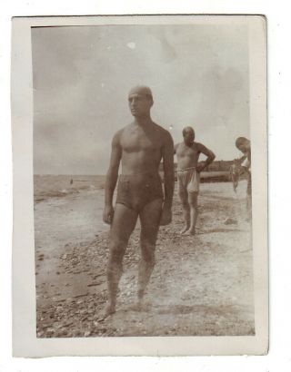 Semi Nude Man Gay Interest Vintage Photo 1941,  179