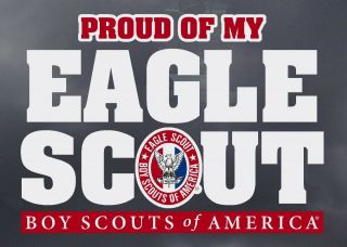 Boy Scout Official Collectors Proud Of My Eagle Scout Decal Mom Dads Car Truck