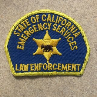 California Oes Office Of Emergency Services Law Enforcement Patch