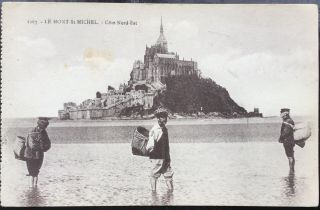 Le Mont St Michel - Côté Nord - Est - Antique Postcard