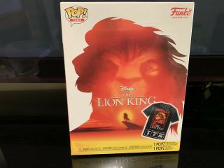 Funko Pop Mufasa Flocked 495 Target Exclusive Tee Shirt Size S Disney Lion King