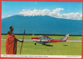 Avon Air Limited Aviation Malindi Kenya Amboseli Airport Kilimanjaro Mount Postc