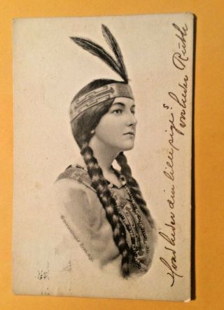 Indian Girl Native American Postcards By Schlesinger Bros 1913 997