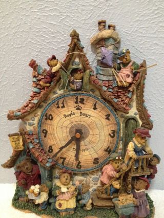 Boyds Bears Collector Clock The Danbury