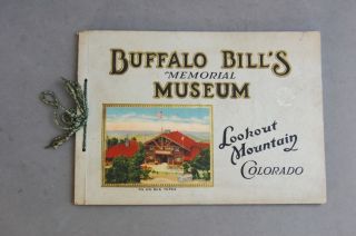 Buffalo Bill Memorial Museum Booklet Souvenir Lithograph Photos Cut Teich 1930 