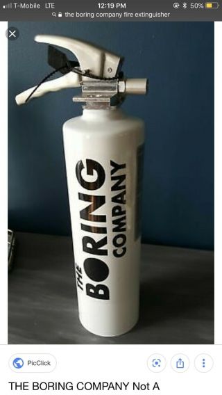 The Boring Company Not A Flamethrower Fire Extinguisher, 3