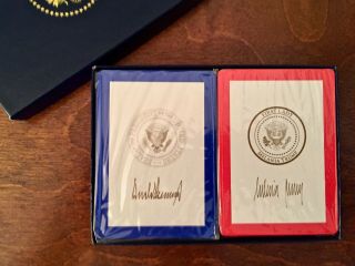 Donald Trump & First Lady Melania Trump Presidential Seal Playing Cards 2