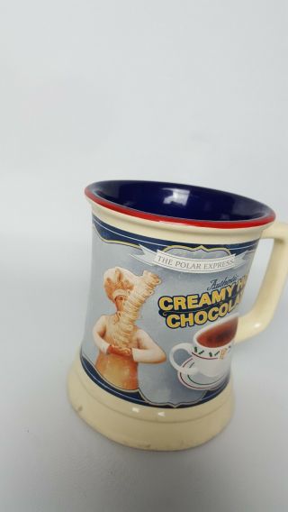 PE The Polar Express Creamy Hot Chocolate Christmas Mug Cup Warner Bros 3